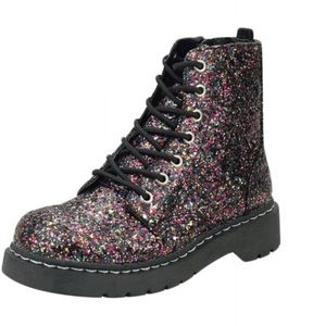 Anarchic by T.U.K. glitter combat boots